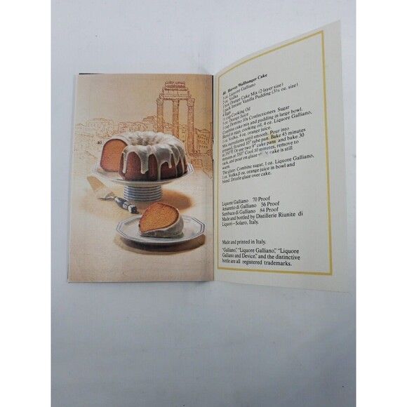 Galliano Italian Classics Liquore Sambuca Amaretto Drink Recipe Booklet c1970s - Picture 9 of 10